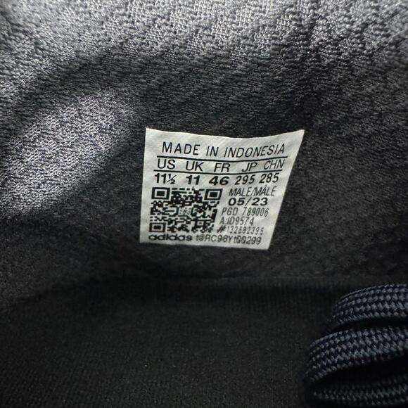 Adidas Men’s Size 11.5 Legend Ink Blue Lucid Lemon X_PLRBOOST Running Shoes New - Picture 7 of 11